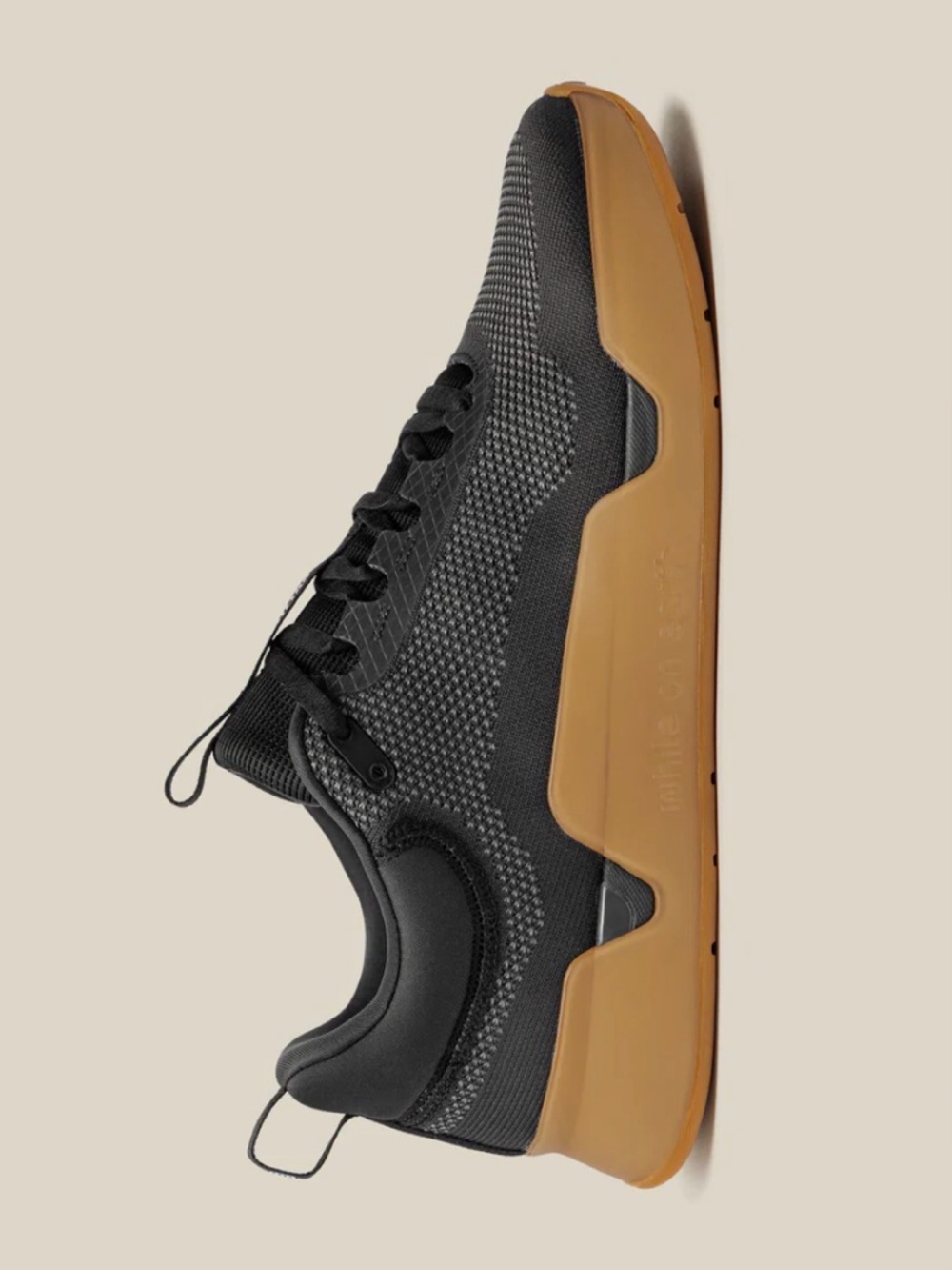 While on Earth Move Trainers in Black Gum